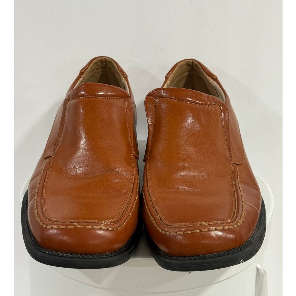 Men's Square Toe Dress Loafers Slip On Brown Bruno Marc Goldman-02 Size 8M Shoes